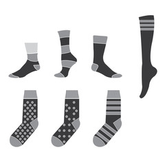 sock clipart sock drawing sock icon symbol isolated on white background vector illustration - 279280876
