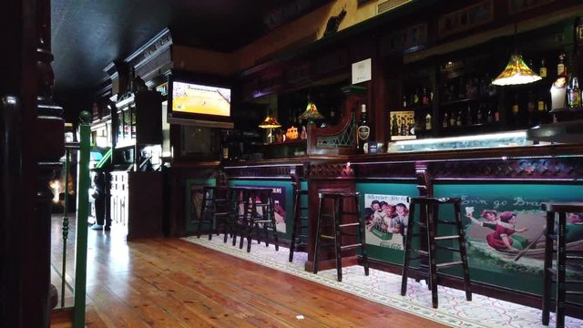in a cool tapas bar in Spain