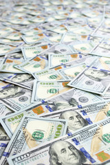 Dollars pile background