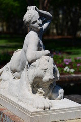 beautiful statue in a park on a sunny day