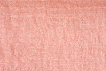 Coral colored voile fabric