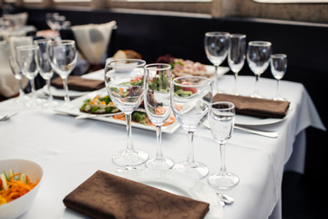Fototapeta premium table set for dinner