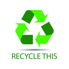Universal recycle icon , vector icon