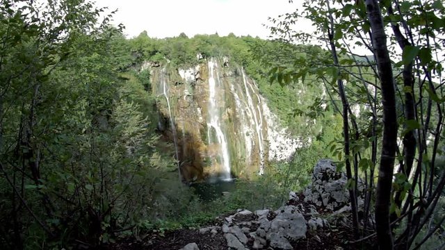 Waterfall at Plitvice National Park, Croatia