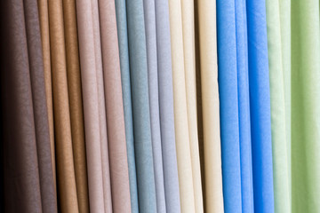 Colorful curtains and beautiful patterns.