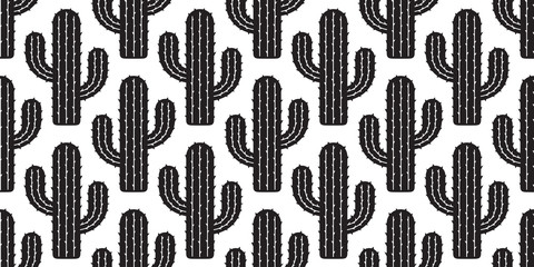 cactus seamless pattern vector Desert botanica flower summer garden plant repeat wallpaper scarf isolated tile background illustration doodle design