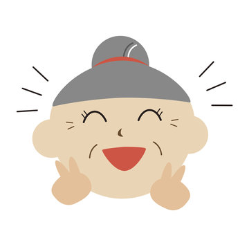 recommend clip art: おばあさん_笑う_cs4