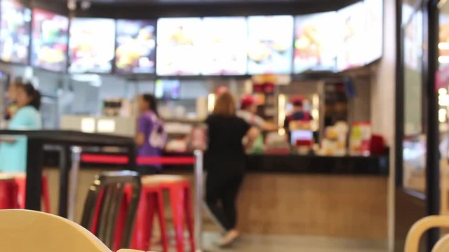 Chicken fried shop in the mall.
