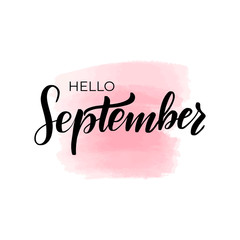 lettering hello September © selentaori