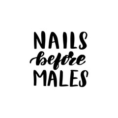 nails before males