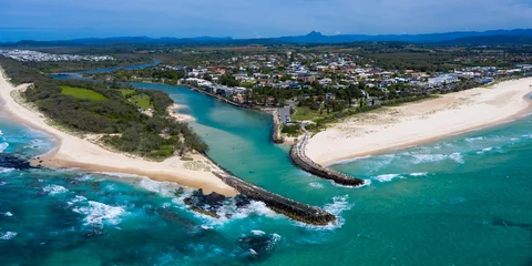 Foto op Canvas Panorama van Kingscliff aan de noordelijke kust van NSW © Zstock