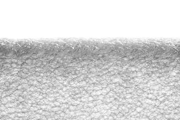 A white extruded polyethylene foam tube texture isolated on white background - obrazy, fototapety, plakaty