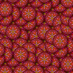  pattern with flowers abstract