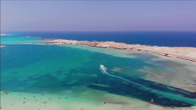 Drone video of Marsa Matrouh in Egypt