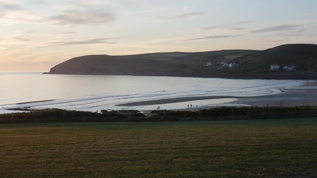 Croyde Bay, North Devon on a summer's evening.