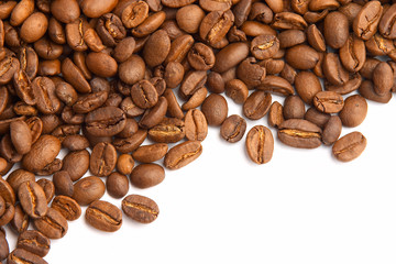 Fototapeta premium Roasted coffee beans background
