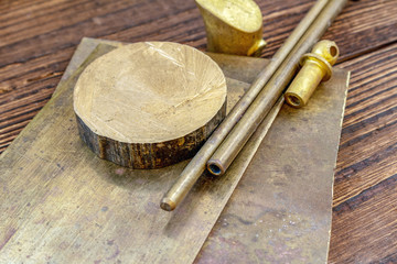 brass bronze copper alloys plates bars pins stock hole tubing thong sheet for knife handle knife...