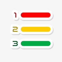 Obraz premium Colorful Modern Paper Cut Style Infographics Design