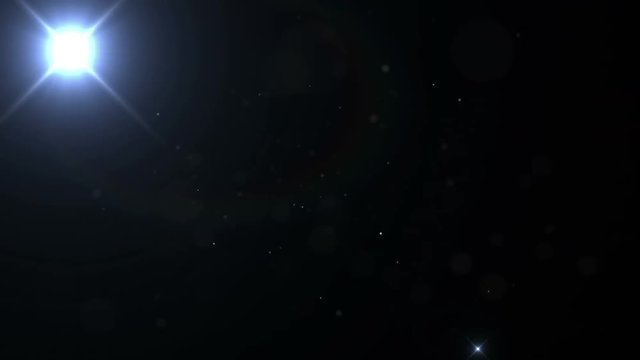 Opening intro Flash light, Lens flare background.