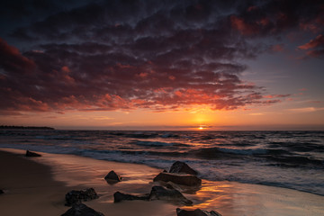 gorgeous sunset on Kaua'i , Hawaii
