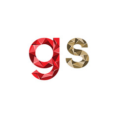 initial letter abstract triangle logo vector