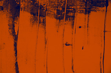 blue and brown paint  background texture with brush strokes