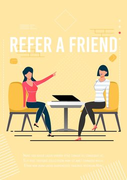 Refer Friend Motivational Poster with Promo Text