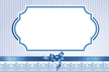 Gift card notes with blue ribbon-1