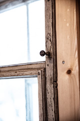 old house with old wood and rustic windows