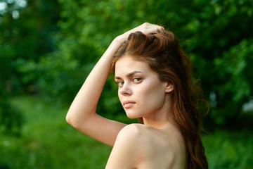 Naklejka premium portrait of young woman