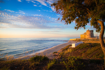 Morning view of Torre de la Horadada, Spain.