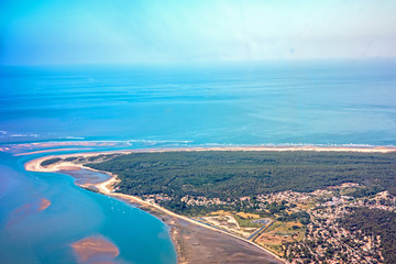 oleron island from aerial view