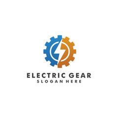 gear tech industrial logo icon - vector