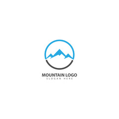 Fototapeta premium Mountain or hill or Peak logo design vector