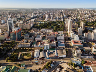 Aerial view of Maputo, capital city of Mozambique, Africa