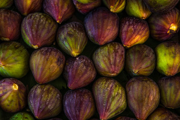 Background of fresh fruits sicilian figs