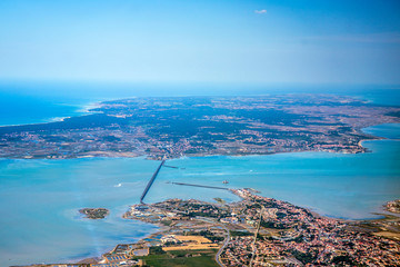 oleron island from aerial view