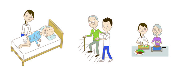 イラスト：訪問介護・居宅介護