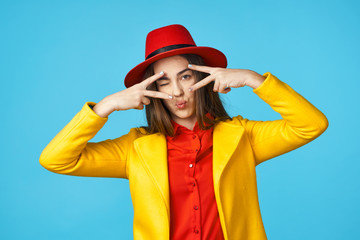 portrait of young woman in a hat