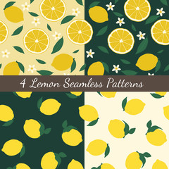 Fresh lemon seamless pattern - 279308042