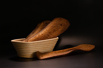 fried bread in a basket