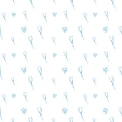 Trendy Seamless Floral Pattern in Vector