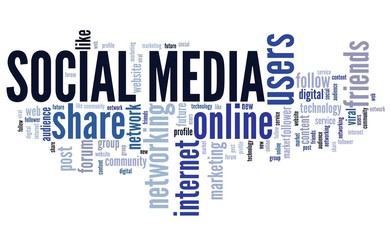 Obraz premium Social media web