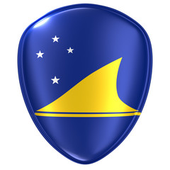 3d rendering of a Tokelau flag icon.