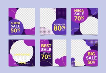 Creative social media banner collection for fashion sale, promotion and web banner. Vol.5