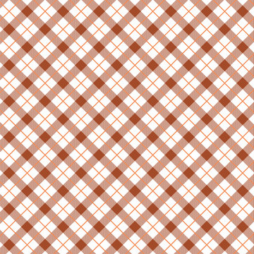 Light Brown Gingham pattern. Texture for - plaid, tablecloths, clothes, shirts, dresses, paper, bedding, blankets, quilts and other textile products. Vector illustration EPS 10