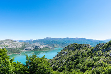 Peaks of Europe in Spain from Riaño reservoir