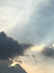 blue sky with white cloud