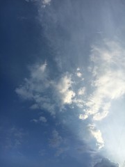 blue sky with white cloud
