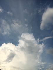 blue sky with white cloud